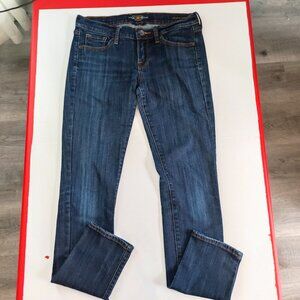 Lucky Brand Charlie jeans women's size 6/28 ink blue skinny
